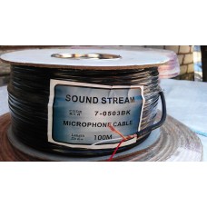 Кабель микрофонный Sound Star 2х жильный(6мм), 100м