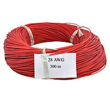 Провод силиконовый 1 жила 28AWG(0.1мм),красный,300м Провод силиконовый 1 жила 28AWG(0.1мм),красный,300м