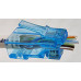 Коннектор RJ45 5e,6 cat проходной Zoerax,синий