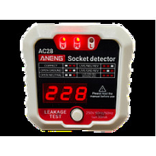Тестер розеток Aneng AC28 белый Тестер розеток Aneng AC28 белый
