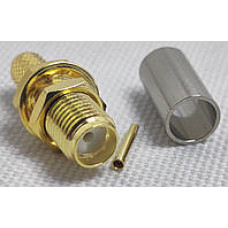 Разъем RP-Sma female обжимное под кабель RG58 Разъем RP-Sma female обжимное под кабель RG58