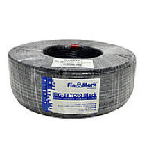 Кабель коаксиальный 50 Ом Finmark RG58-TC90,многожильный,черный,100м