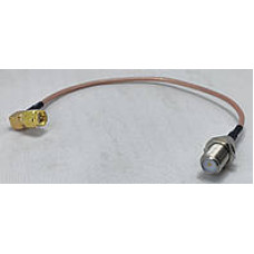 Пигтейл F female- SMA male угловой, 20см Пигтейл F female- SMA male угловой, 20см