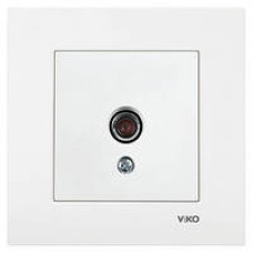 Розетка ТВ концевая Viko Karre белая 90960110