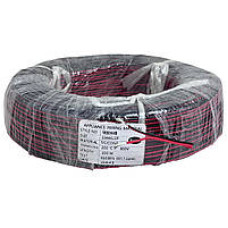 Кабель силиконовый 2 жилы термостойкий 22AWG (2х0.35 мм²) красно-черный, бухта 200м Кабель силиконовый 2 жилы термостойкий 22AWG (2х0.35 мм²) красно-черный, бухта 200м