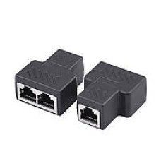 Соединитель витой пары(разветвитель)гнездо-2 гнезда RJ45, 1шт