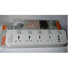 Удлинитель сетевой фильтр Ldnio SC5006 4 розетки+4 USB