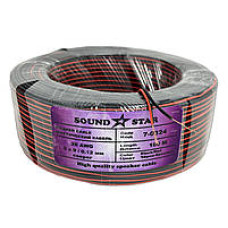 Низковольтный кабель питания 2х0.08 Sound Star (0324) медный,100м Низковольтный кабель питания 2х0.08 Sound Star (0324) медный,100м