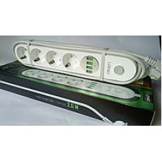 Удлинитель сетевой фильтр Ldnio SE4432 4 розетки+4 USB