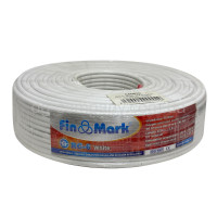 Антенный кабель Finmark  RG-6,белый, 100м